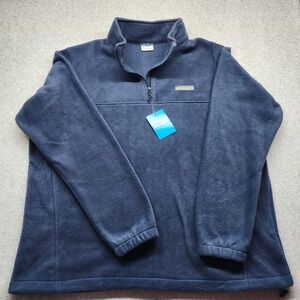 Men's Columbia Quarter Zip Gray Sweatshirt Sweatshirt Pullover Size XXL NWT